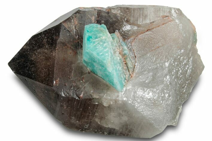 Dark Smoky Quartz with Amazonite - Colorado #259959